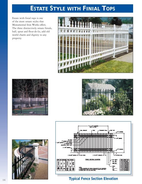 Master Halco Monumental Iron Works Ornamental Iron Fence System