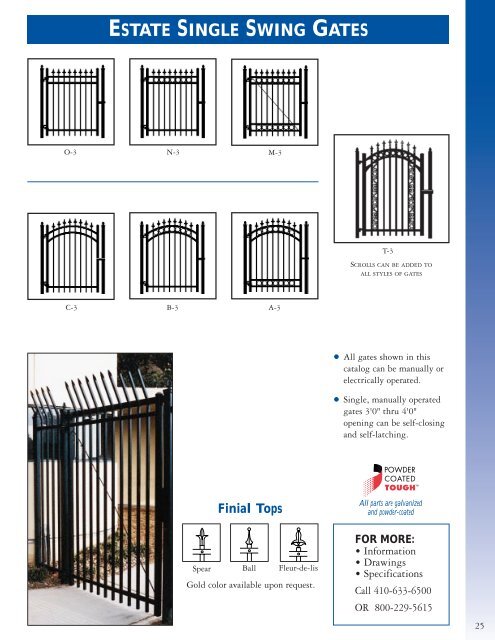 Master Halco Monumental Iron Works Ornamental Iron Fence System