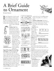A Brief Guide to Ornament - Picture Framing Magazine