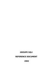 GROUPE SQLI REFERENCE DOCUMENT 2002