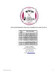 APPE Manual [pdf] - St. John Fisher College