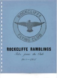 Rockcliffe Ramblings - Rockcliffe Flying Club