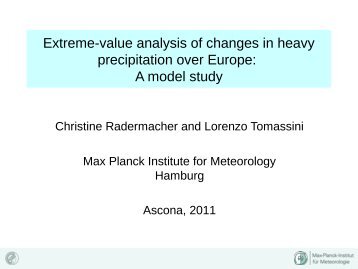 Extreme-value analysis of changes in heavy precipitation ... - STAT