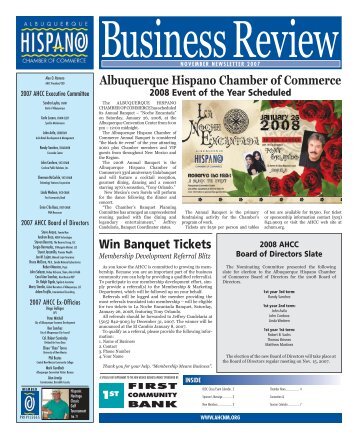 Business Review - the Albuquerque Hispano Chamber of Commerce