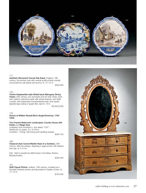 European Furniture & Decorative Arts - Skinner