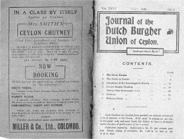 Part 1 - Dutch Burgher Union of Ceylon