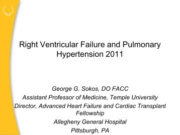 Pulmonary Hypertension/RV Failure Management in the ICU