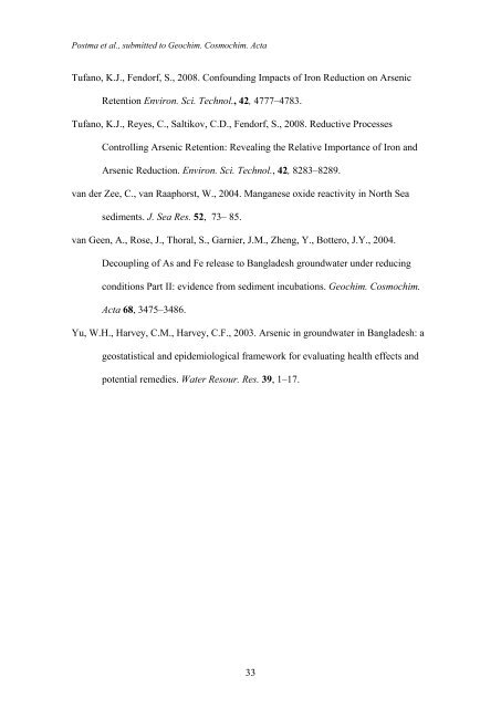 Groundwater arsenic in the Red River delta, Vietnam ... - Fiva