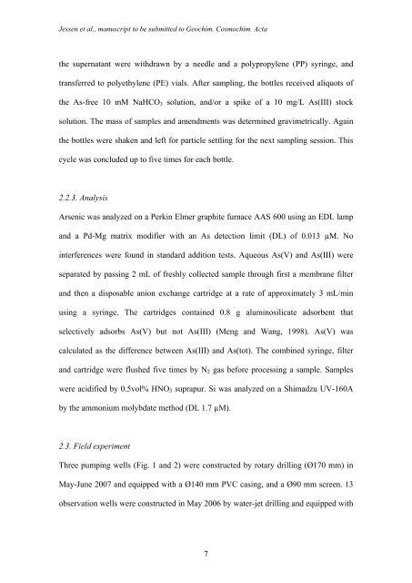 Groundwater arsenic in the Red River delta, Vietnam ... - Fiva