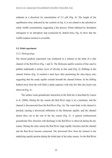 Groundwater arsenic in the Red River delta, Vietnam ... - Fiva