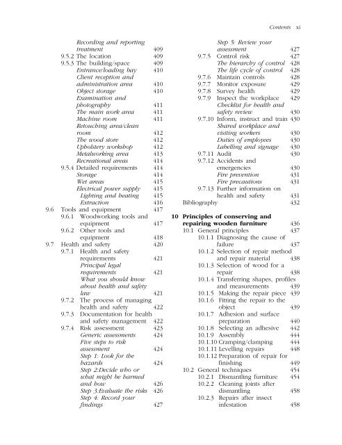 Series editors' preface - Wood Tools