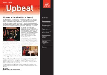 Welcome to the July edition of Upbeat! - ABRSM