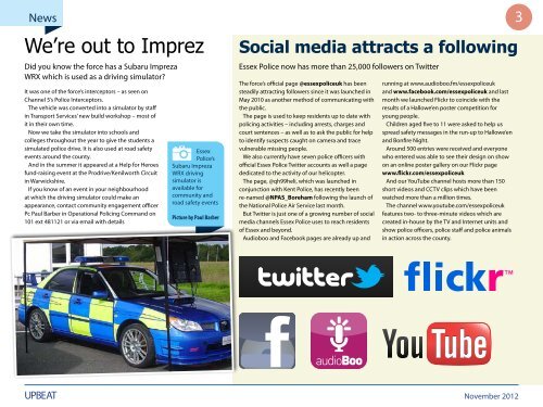 Upbeat, November 2012 - Essex Police
