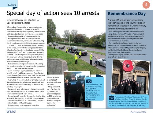 Upbeat, November 2012 - Essex Police