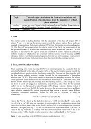 Topic Take-off angle calculations for fault-plane solutions and ...