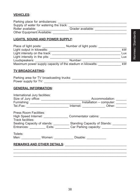 FIM STANDARDS FOR TRACK RACING CIRCUITS (STRC ...