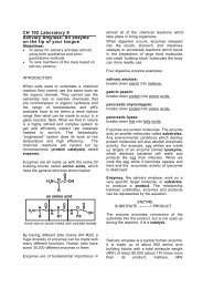 CH 102 Laboratory 9 Salivary Amylase: An enzyme on the tip of your ...