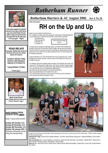 Rotherham Runner RH on the Up and Up - rhac.co.uk