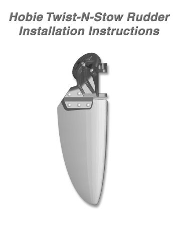 Twist and Stow Rudder Replacement Manual.qxd - Hobie Cat