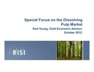 Special Focus on the Dissolving Pulp Market - RISI
