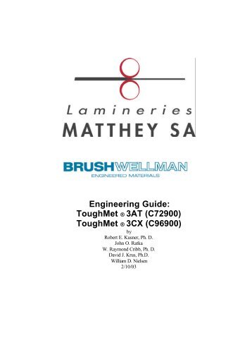 ToughMet Engineering Guide - Matthey.ch