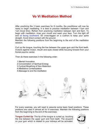 Vo Vi Meditation Method