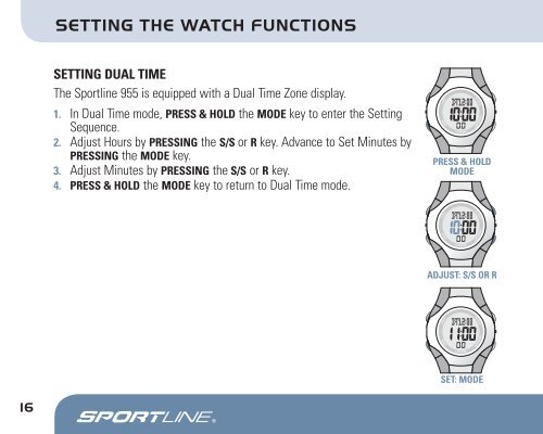 pedometer watch - Sportline