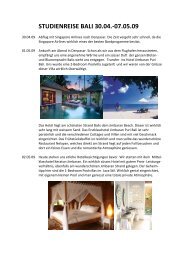 Reisebericht Bali