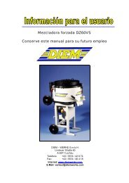 Mezcladora forzada DZ60VS Conserve este manual para su futuro ...