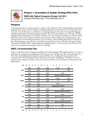 Purpose RiSC-16 Instruction Set Project 1: Assembler ... - ECE