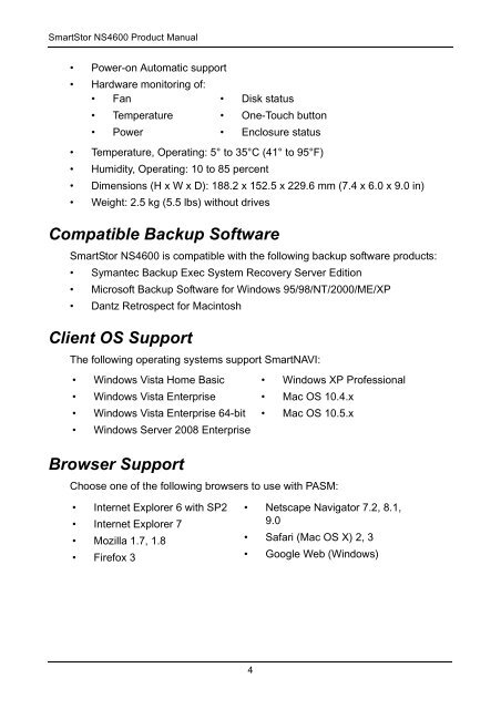 SmartStor NS4600 Product Manual - Promise Technology, Inc.