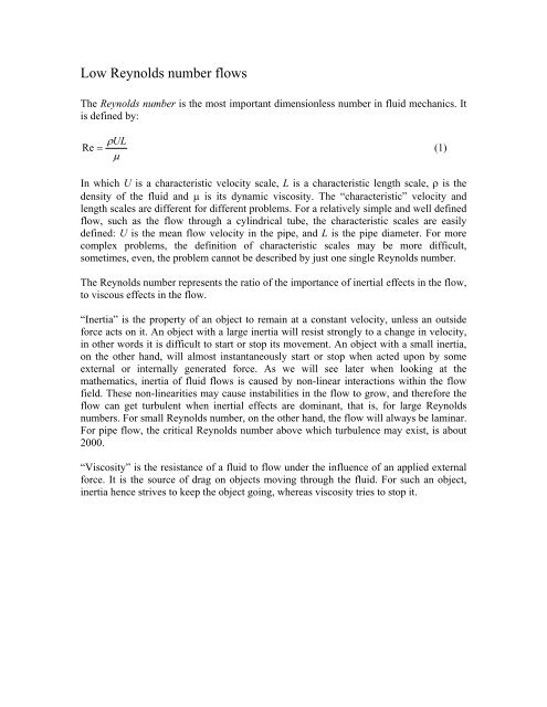 Low Reynolds number flows.pdf - Hitech Projects