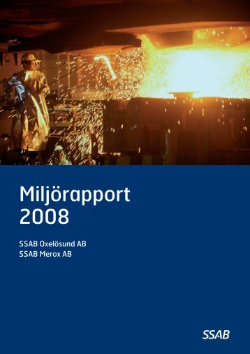 Miljörapport år 2008 - SSAB