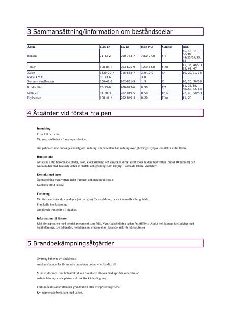 SÄKERHETSRAPPORT 2009 - SSAB