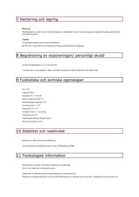 SÄKERHETSRAPPORT 2009 - SSAB