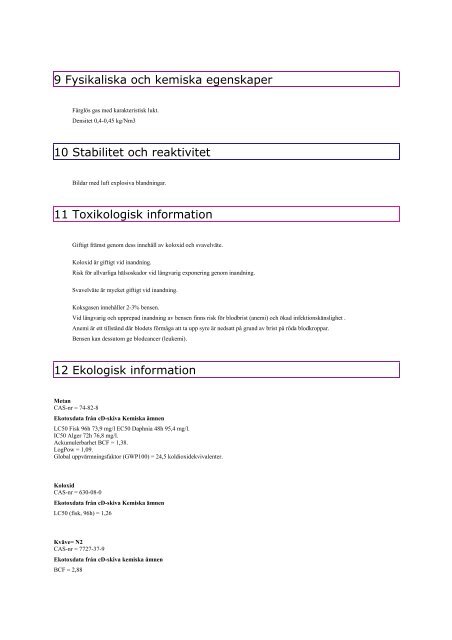 SÄKERHETSRAPPORT 2009 - SSAB