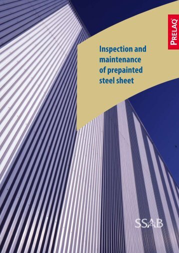 Inspection and maintenance of prepainted steel sheet (PDF - SSAB