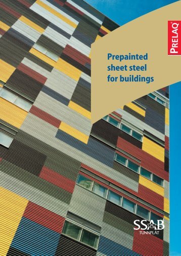 Prepainted sheet steel for buildings - SSAB