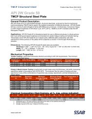 API 2W Grade 50 TMCP Structural Steel Plate - SSAB