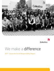 We make a difference - Celestica