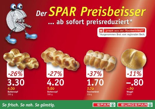SPAR Schweiz - Preisbeisser
