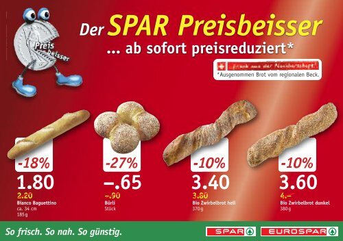 SPAR Schweiz - Preisbeisser