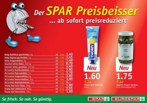 SPAR Schweiz - Preisbeisser