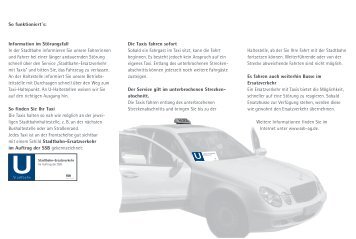 Weitere Infos in unserer Info-Broschüre - SSB