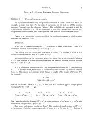 Section 3.4 1 Chapter 3 – Special Discrete Random Variables ...