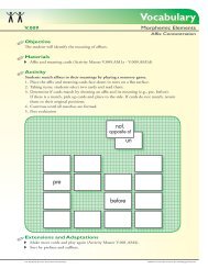 Phonics - The Florida Center for Reading Research