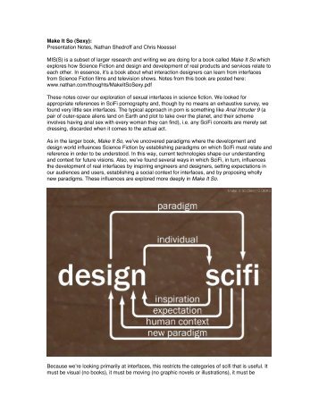 MIS(S) Presentation Notes - Nathan Shedroff