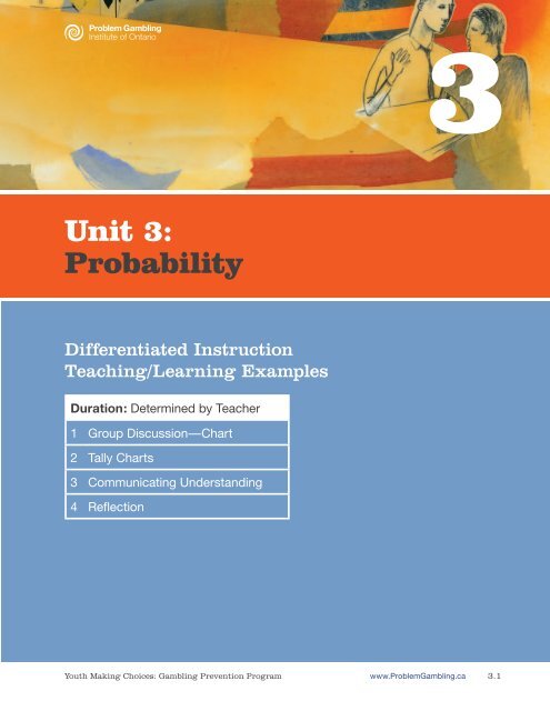 Unit 3: Probability - ProblemGambling.ca