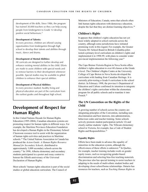 Poste - Canadian Coalition for the Rights of Children