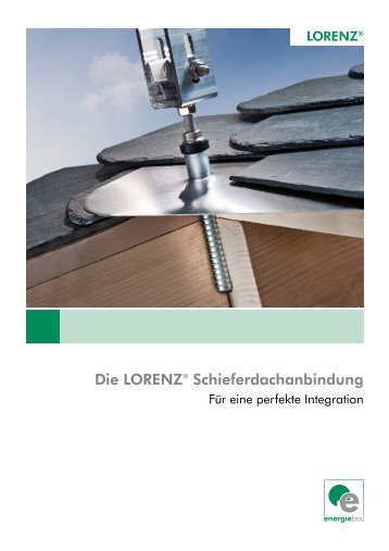 Die LORENZ® Schieferdachanbindung - Solardach24.de